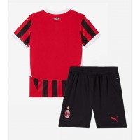 Camiseta AC Milan Primera Equipación Replica 2024-25 para niños mangas cortas (+ Pantalones cortos)